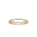 Zig Zag Diamond Wedding Band in 14K Gold — view 1