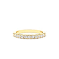 11 Stone Diamond Wedding Band 1/3ct in 14K Gold — view 1
