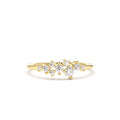 Diamond Cluster Ring in 14K Gold — view 1