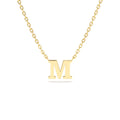 Initial Necklace in 14K Gold — view 1