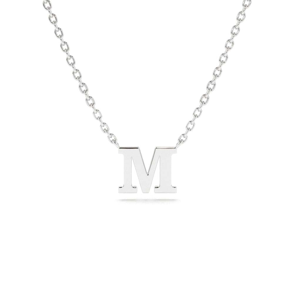 Initial Necklace in 14K Gold — view 3