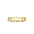 Art Deco Diamond Eternity Band in 14K Gold — view 1