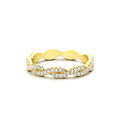 Infinity Diamond Eternity Wedding Band in 14K Gold — view 1