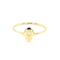 Diamond Hamsa Ring in 14K Gold — view 1