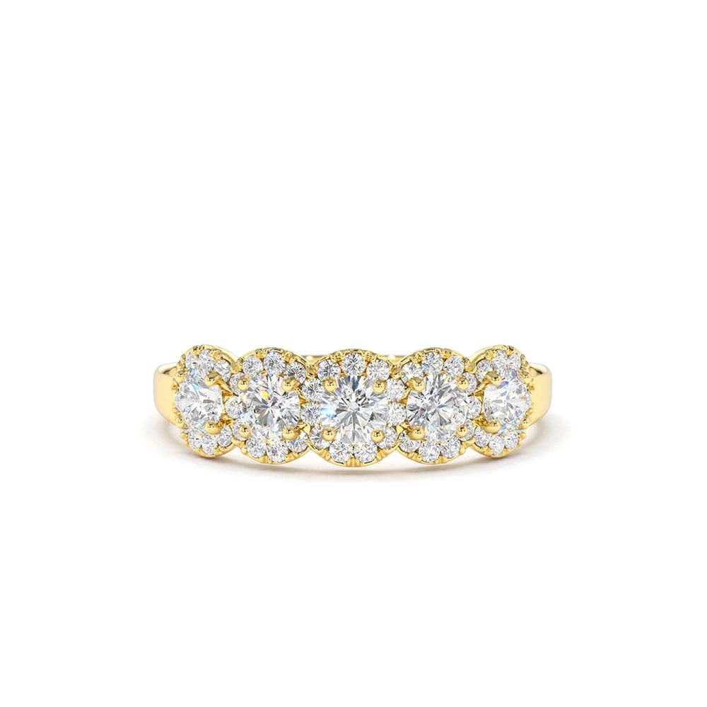 Diamond Wedding Band in 14K Gold — view 1