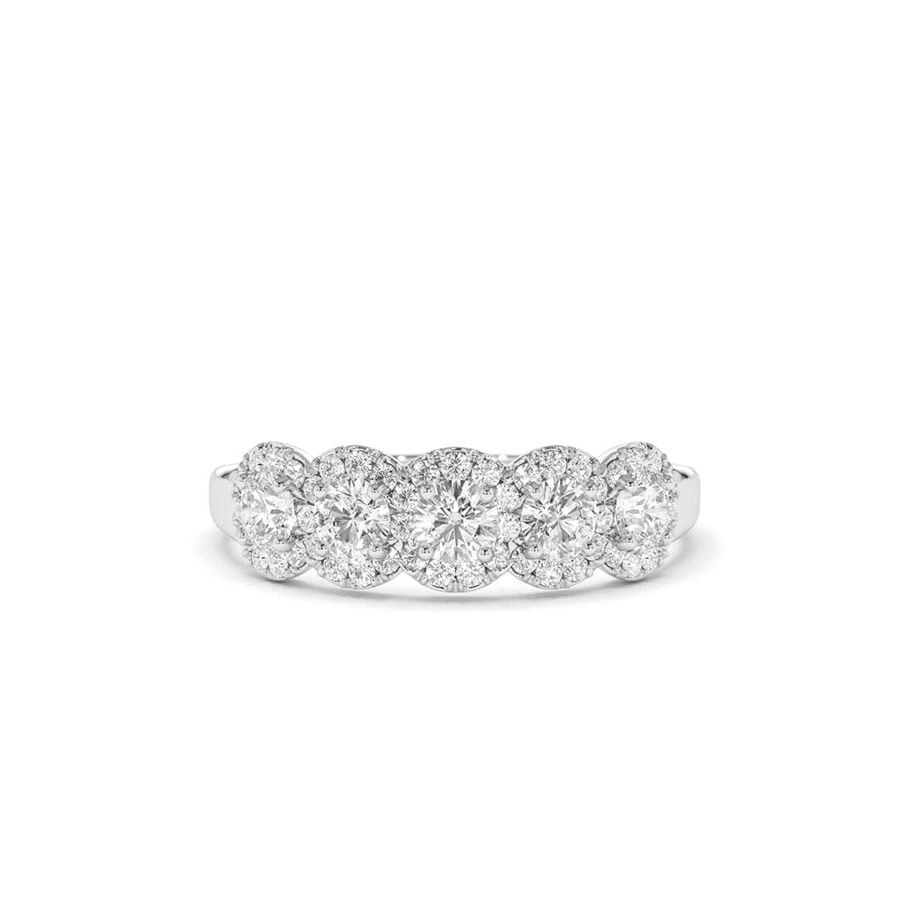 Diamond Wedding Band in 14K Gold — view 4