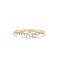 Bridal Diamond Cluster Ring in 14K Gold — view 1