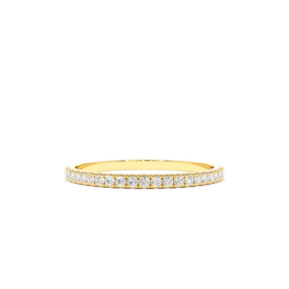 1.5MM Full Eternity Diamond Ring in 14K Gold — view 1