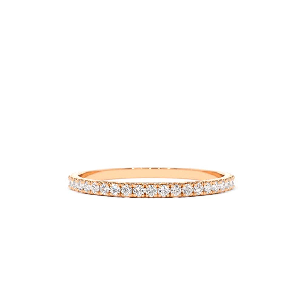 1.5MM Full Eternity Diamond Ring in 14K Gold — view 4