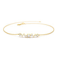 Multi Diamond Cluster Bracelet in 14K Gold — view 1