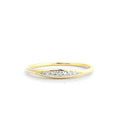 Graduating Diamond Wedding Band in 14K Gold — view 1