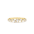 Multistone Diamond Cluster Ring in 14K Gold — view 1