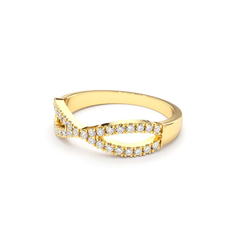 Eternity Diamond Wedding Band in 14K Gold — view 2