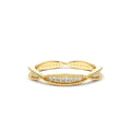 Art Deco Graduating Diamond Full Eternity Ring in 14K Gold — view 1