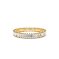 Prong Setting Full Eternity Baguette Diamond Ring in 14K Gold — view 1