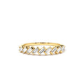 Slanted Channel Set Baguette Diamond Ring in 14K Gold — view 1