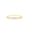 3 Baguette Matching Diamond Ring in 14K Gold — view 1