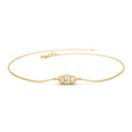 Art Deco Chain Bracelet in 14K Gold — view 1