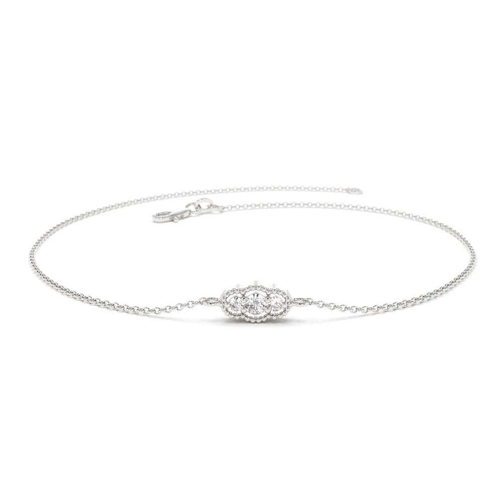 Art Deco Chain Bracelet in 14K Gold — view 4