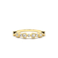 Unique Diamond Anniversary Ring in 14K Gold — view 1