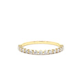 Round Diamond Shared Prong Wedding Ring in 14K Gold — view 1
