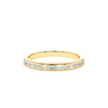 Channel Set Baguette Diamond Band in 14K Gold — view 1