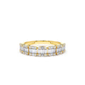 Emerald Illusion Diamond Wedding Band in 14K Gold — view 1