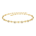 Bezel Setting Diamond with Milgrain Bracelet in 14K Gold — view 1