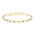 Art Deco Diamond Milgrain Bracelet in 14K Gold — view 1