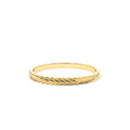 Chevron Herringbone Eternity Cut Ring in 14K Gold — view 1