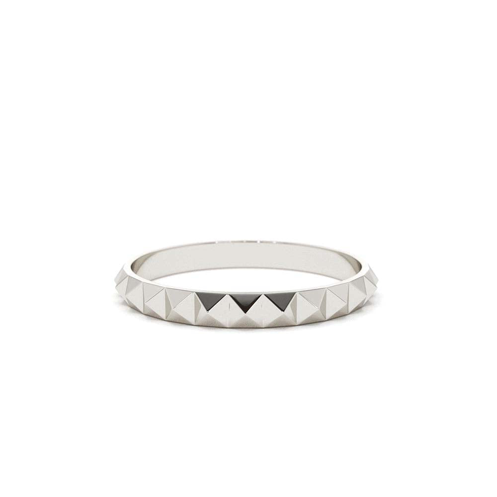 Spike Pyramid Eternity Ring in 14K Gold — view 3