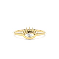 Diamond Evil Eye Ring in 14K Gold — view 1