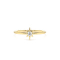 North Star Stacking Diamond Ring in 14K Gold — view 1