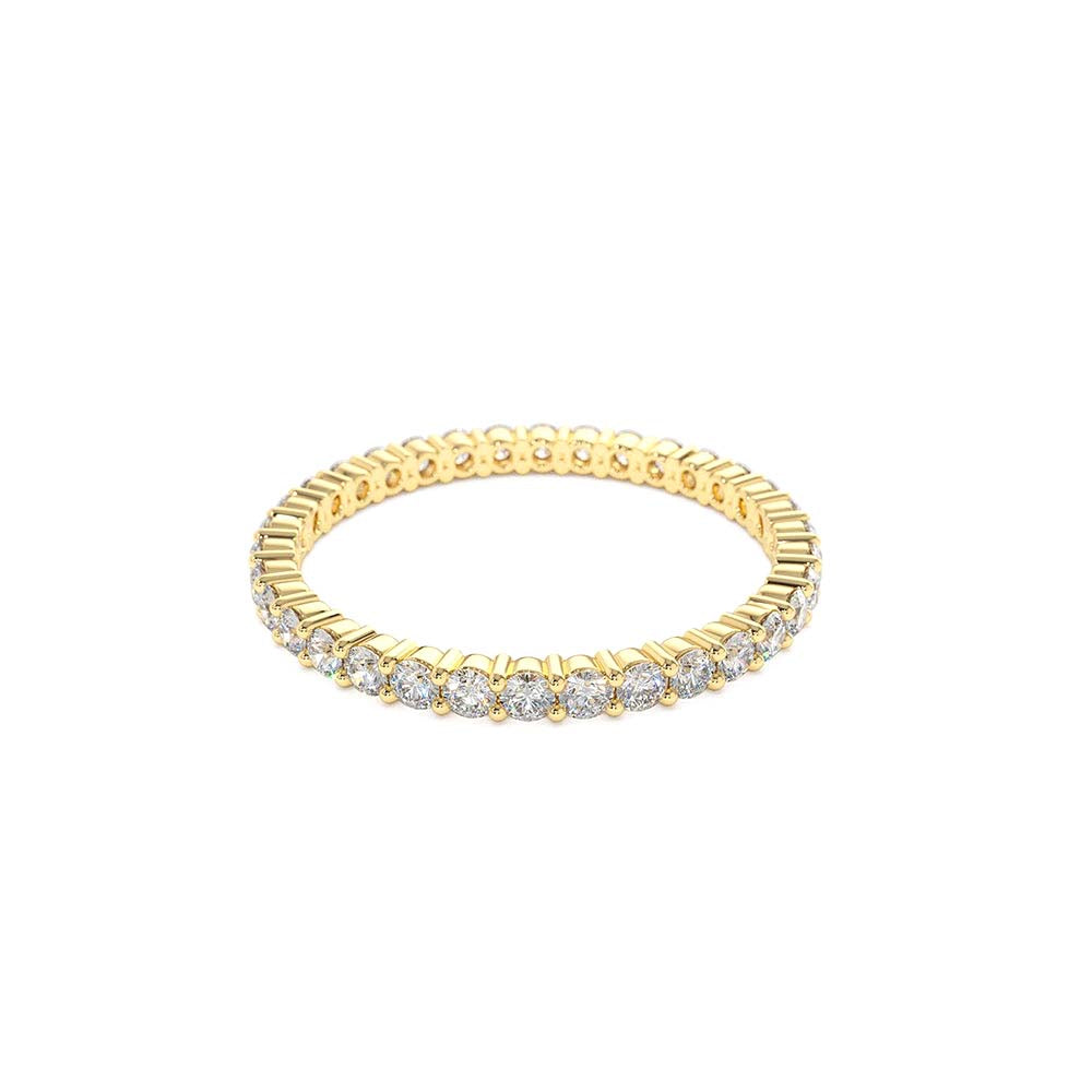 Prong Setting Diamond Eternity Ring in 14K Gold — view 2