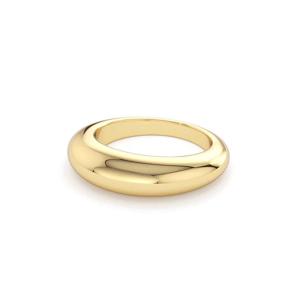 Chunky Dome Ring in 14K Gold — view 2