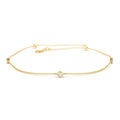 Diamond by The Yard Solitaire Bracelet in 14K Gold — view 1