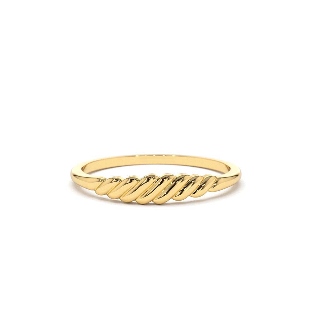Pluto Ring in 14K Gold — view 1