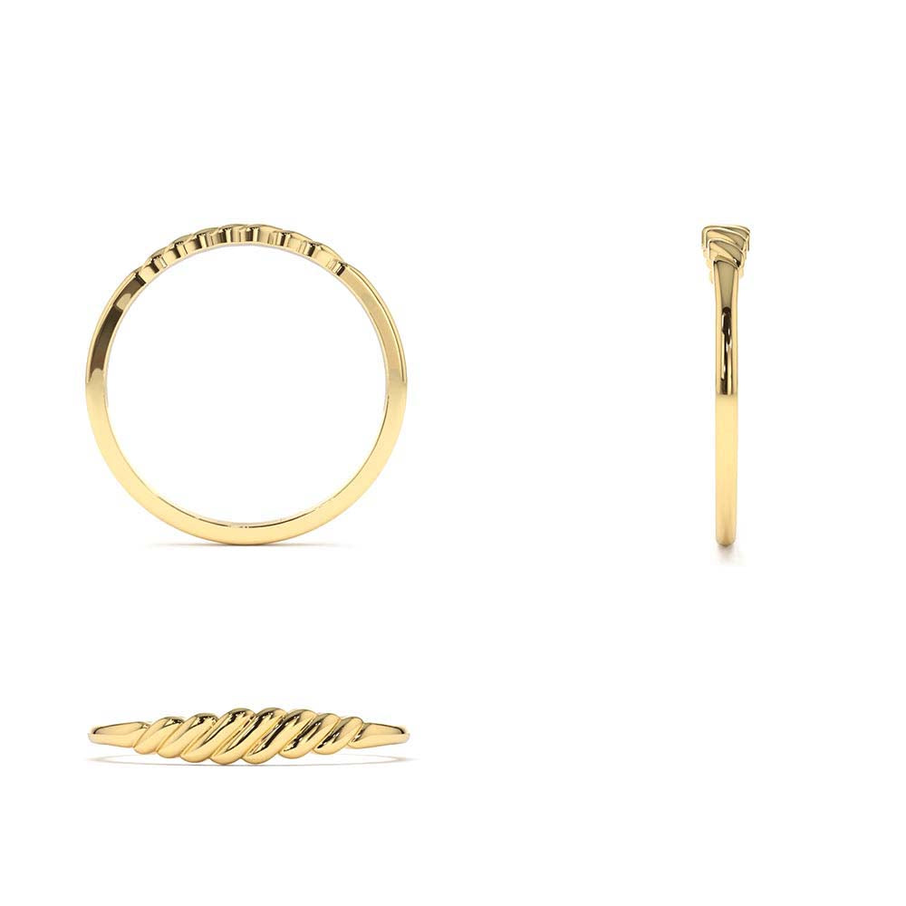 Pluto Ring in 14K Gold — view 3