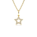 Super Star Diamond Layering Necklace in 14K Gold — view 1