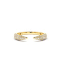 Diamond Claw Ring in 14K Gold — view 1