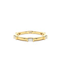 Stackable Baguette Diamond Eternity Ring in 14K Gold — view 1