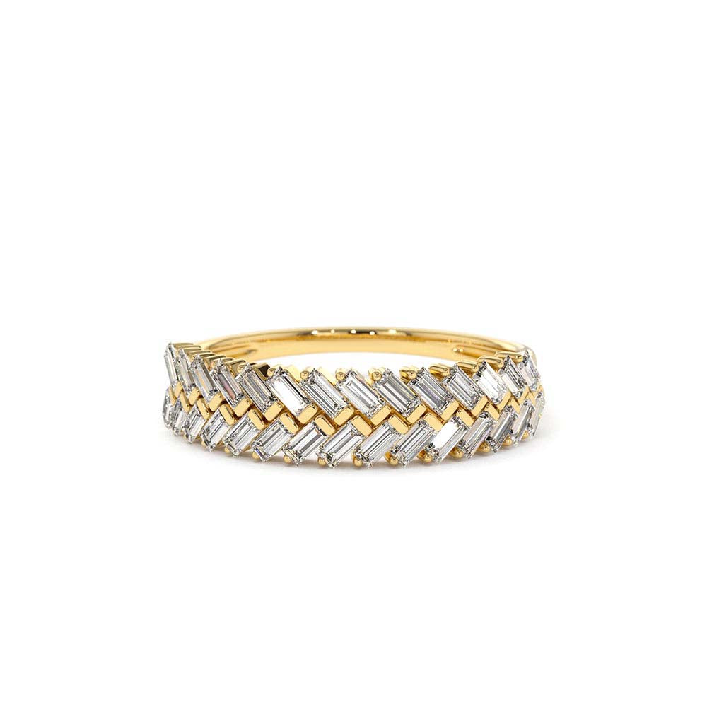 Step Baguette Diamond Ring in 14K Gold — view 1
