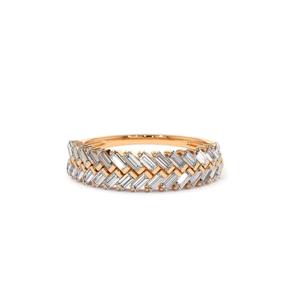 Step Baguette Diamond Ring in 14K Gold — view 5
