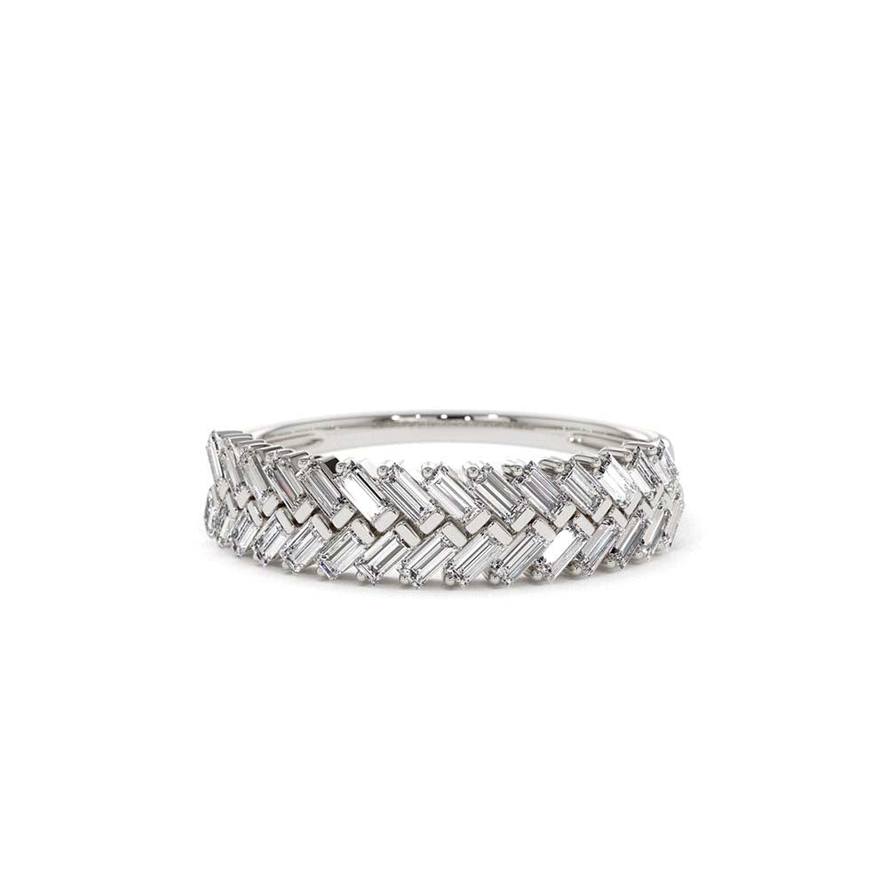 Step Baguette Diamond Ring in 14K Gold — view 4