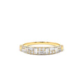 Baguette Diamond Stacking Ring in 14K Gold — view 1