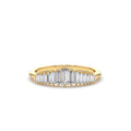 Baguette Diamond Tiara Ring in 14K Gold — view 1