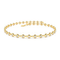 Bezel Setting Diamond Tennis Bracelet in 14K Gold — view 1