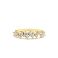 Diamond Statement Cluster Ring in 14K Gold — view 1