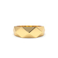 Pattern Bold Statement Ring in 14K Gold — view 1