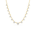 0.85 CTW Solitaire Diamond Graduating Necklace in 14K Gold — view 1